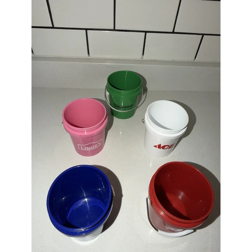 Lowe's Menards Ace Tractor Sup Target MINI BUCKET MINI BASKET TEENY TOTE SET New